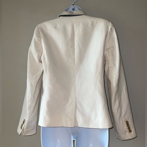 J. Crew Schoolboy 100% Linen Blazer Size 6 - Picture 11 of 12